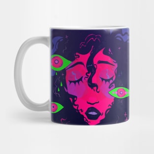 Dreaming with eyes closed Mug